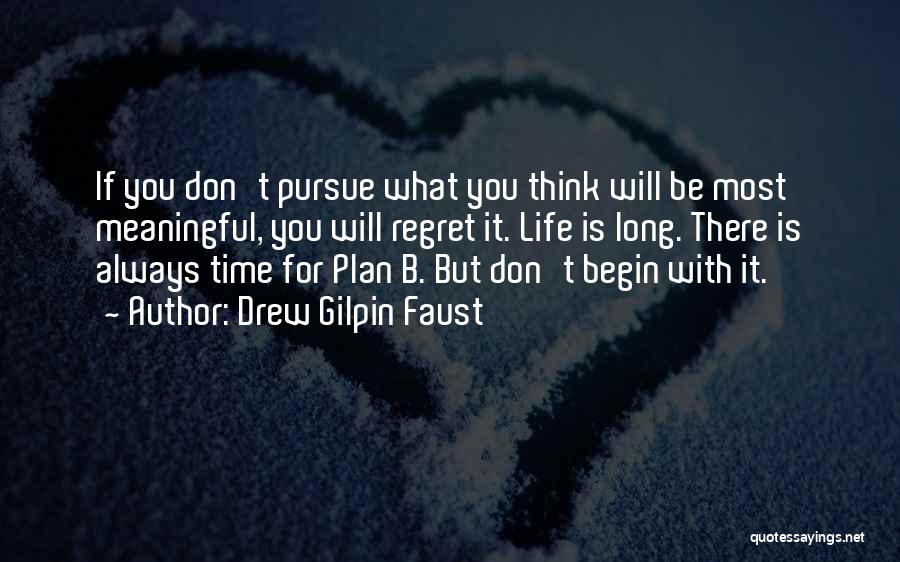 Plan B Life Quotes By Drew Gilpin Faust