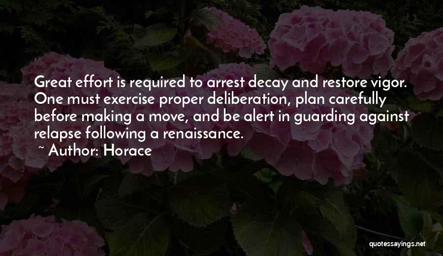 Plan Making Quotes By Horace