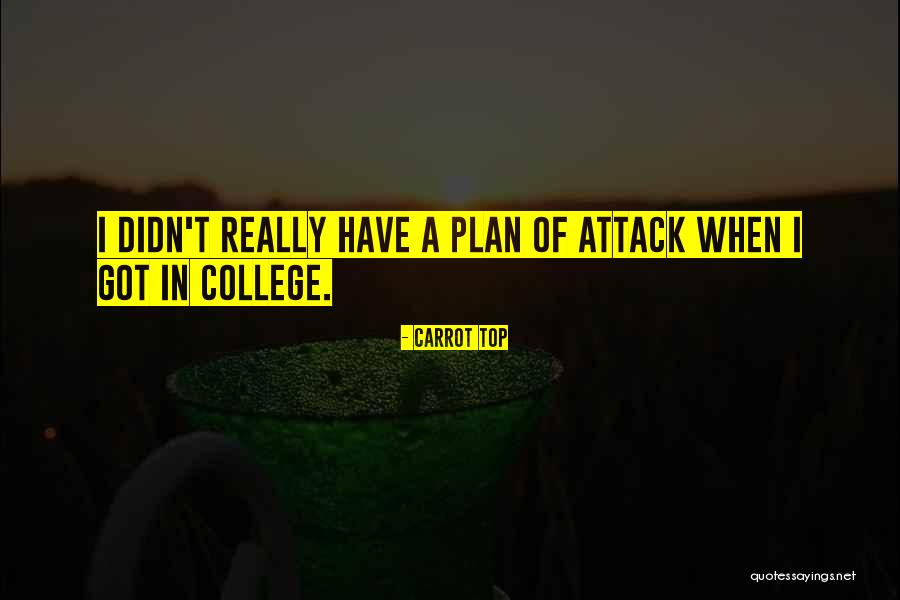 Plan Of Attack Quotes By Carrot Top Plan Of Attack Quotes By Carrot Top