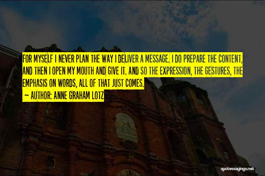 Plan Prepare Quotes By Anne Graham Lotz