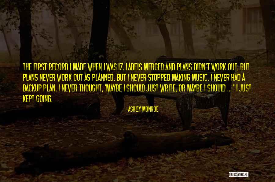 Plan The Work Quotes By Ashley Monroe