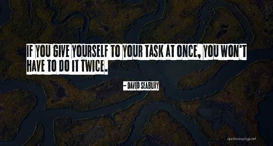 Planeamiento Quotes By David Seabury