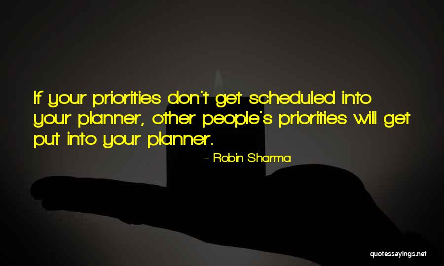 Planners Quotes By Robin Sharma