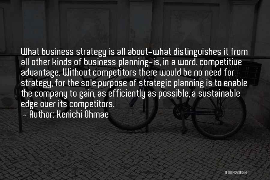 Planning A Business Quotes By Kenichi Ohmae
