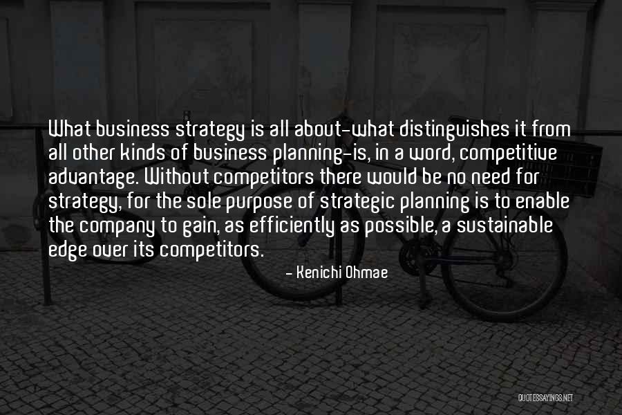 Planning A Business Quotes By Kenichi Ohmae