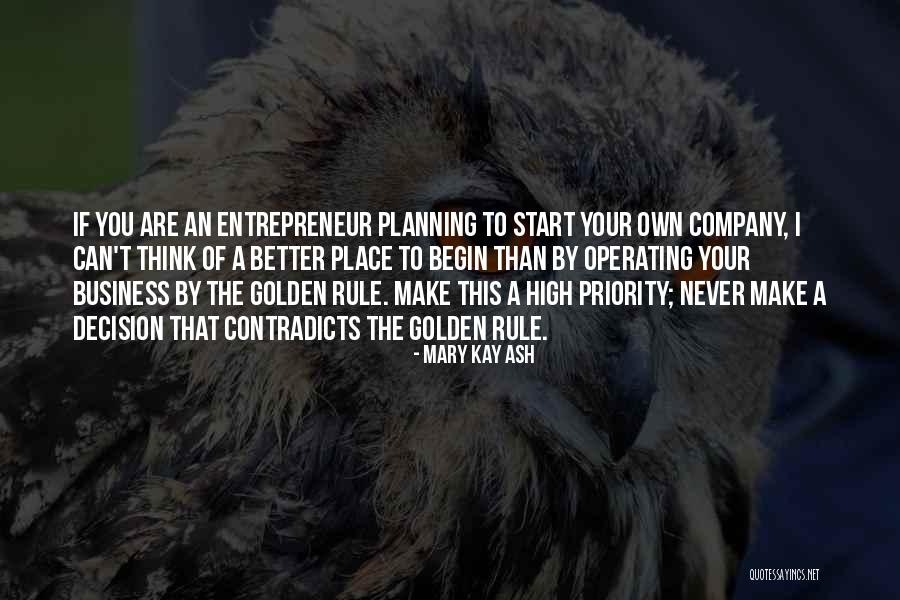 Planning A Business Quotes By Mary Kay Ash