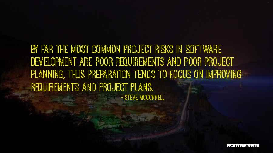 Planning A Project Quotes By Steve McConnell