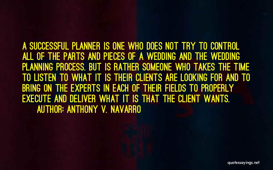 Planning A Wedding Quotes By Anthony V. Navarro