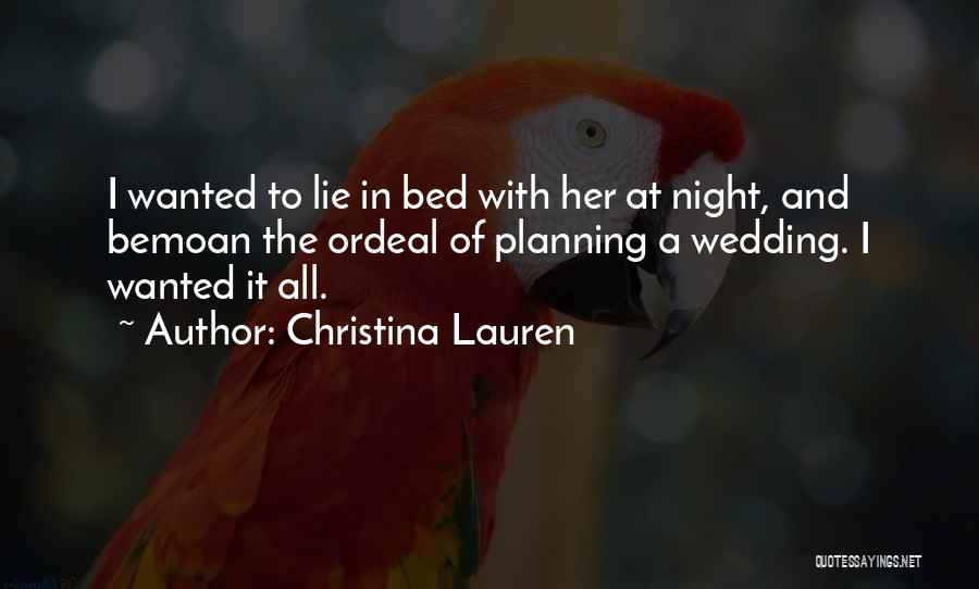 Planning A Wedding Quotes By Christina Lauren