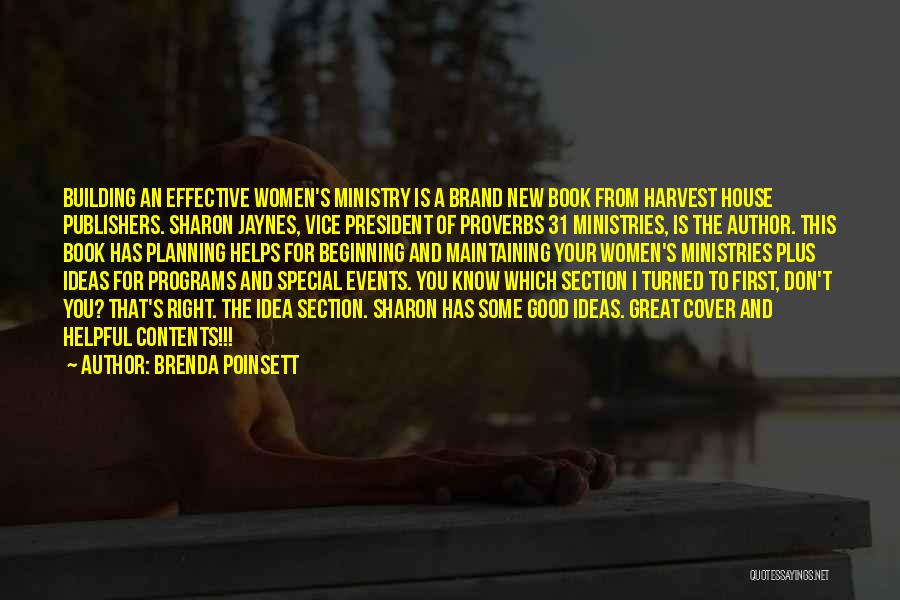 Planning Events Quotes By Brenda Poinsett