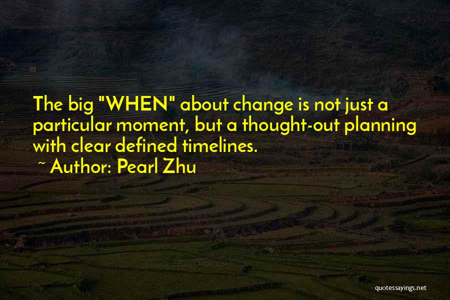 Planning For Change Quotes By Pearl Zhu