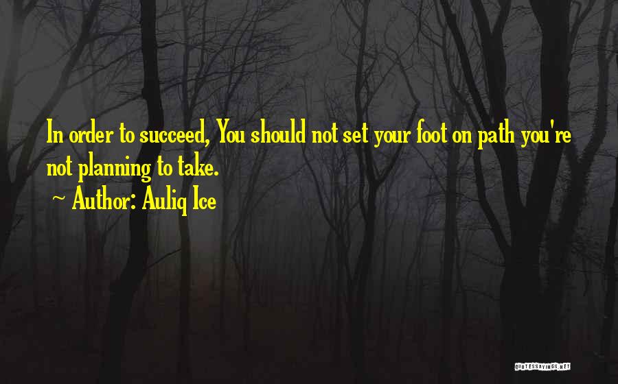 Planning For Success Quotes By Auliq Ice