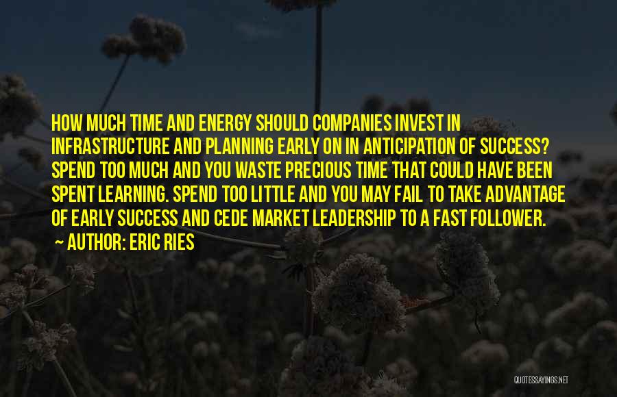Planning For Success Quotes By Eric Ries