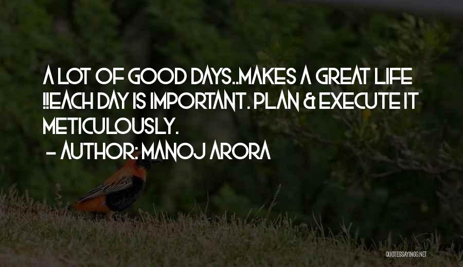 Planning Without Execution Quotes By Manoj Arora