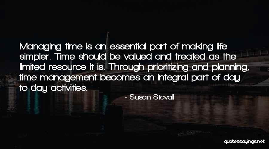 Planning Your Day Quotes By Susan Stovall