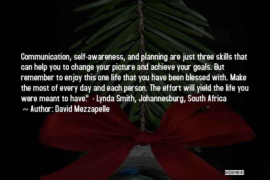 Planning Your Life Quotes By David Mezzapelle