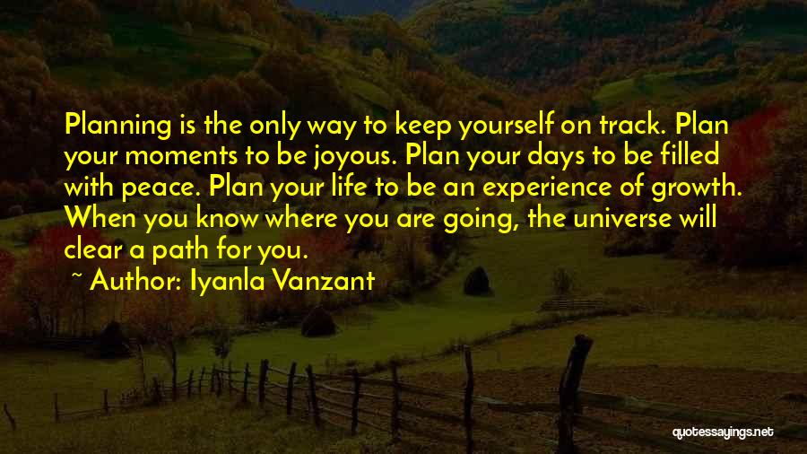 Planning Your Life Quotes By Iyanla Vanzant