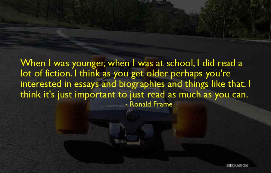 Planque Exercise Quotes By Ronald Frame Planque Exercise Quotes By Ronald Frame