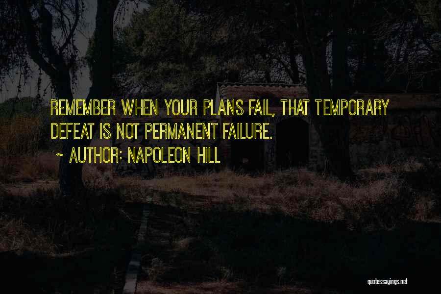 Plans Quotes By Napoleon Hill