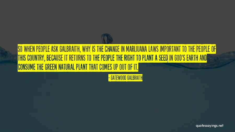 Plant A Seed Quotes By Gatewood Galbraith Plant A Seed Quotes By Gatewood Galbraith