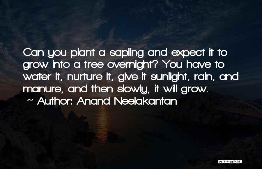 Plant Sapling Quotes By Anand Neelakantan