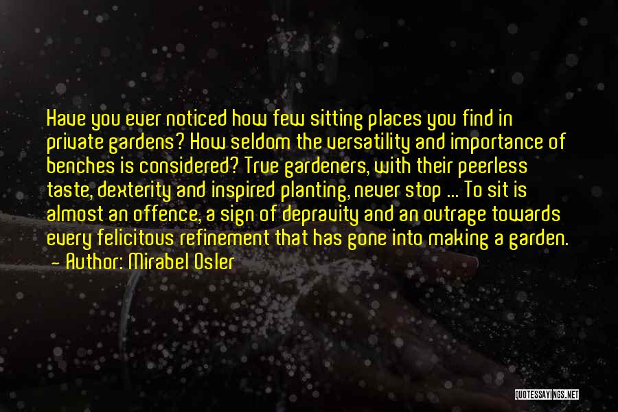 Planting A Garden Quotes By Mirabel Osler