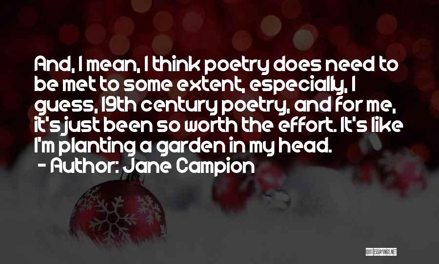 Planting Garden Quotes By Jane Campion