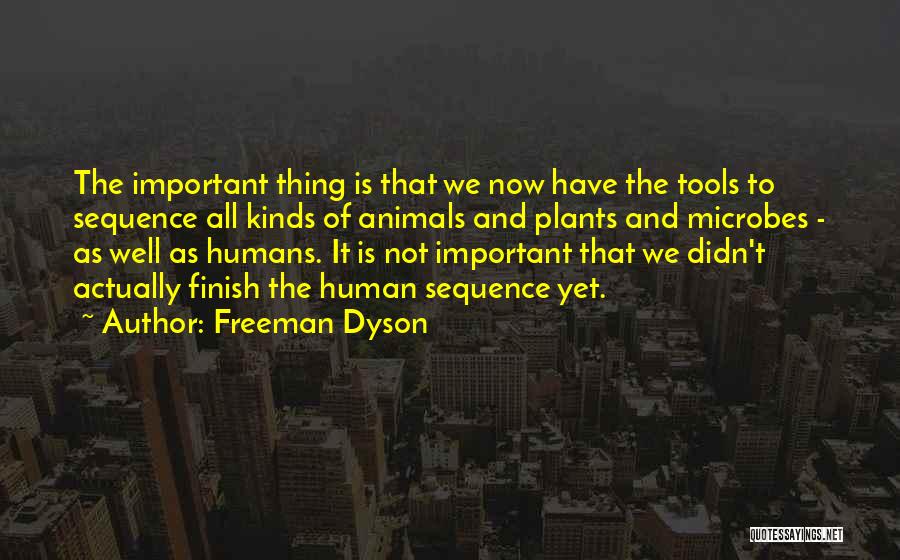 Plants And Humans Quotes By Freeman Dyson