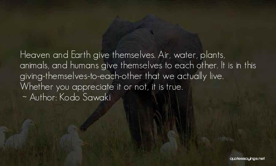 Plants And Humans Quotes By Kodo Sawaki