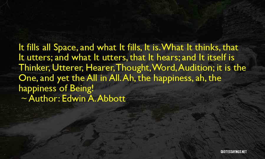Plasschaert Artist Quotes By Edwin A. Abbott