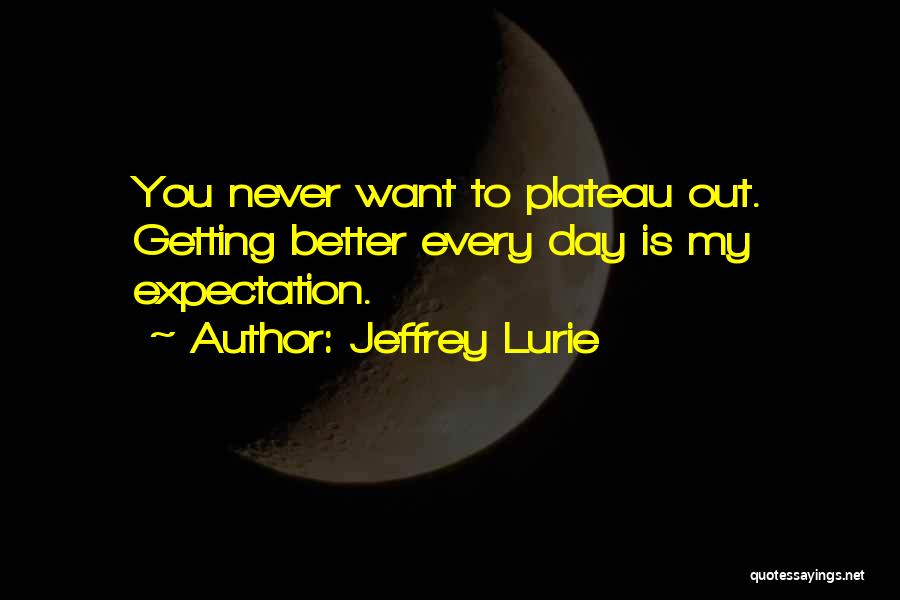 Plateau Quotes By Jeffrey Lurie