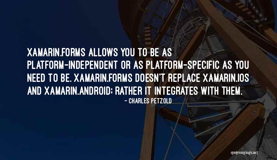 Platform Quotes By Charles Petzold