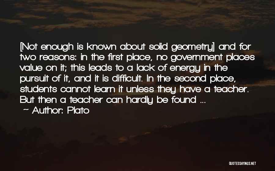 Plato Geometry Quotes By Plato
