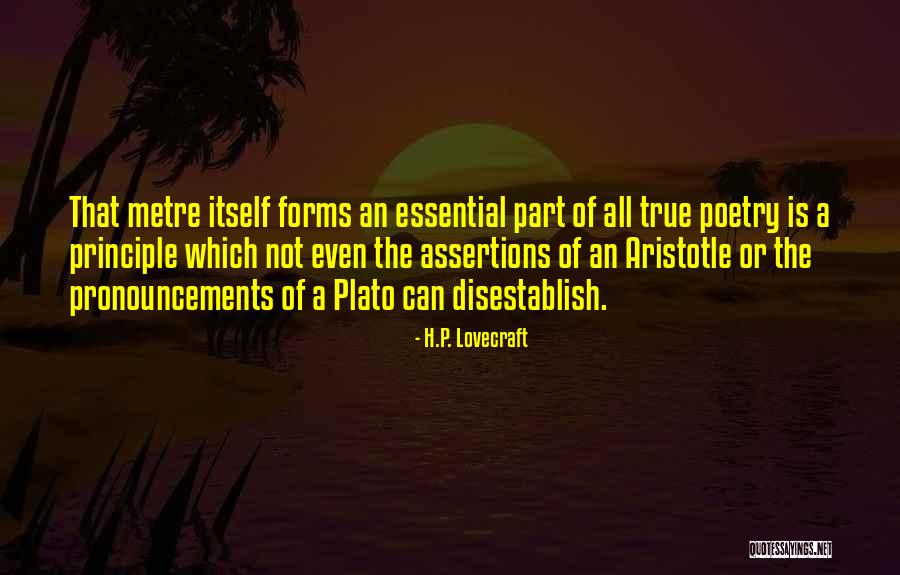 Plato's Forms Quotes By H.P. Lovecraft