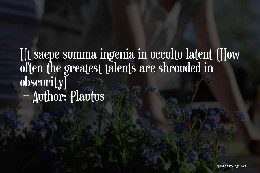 Plautus Quotes 316037