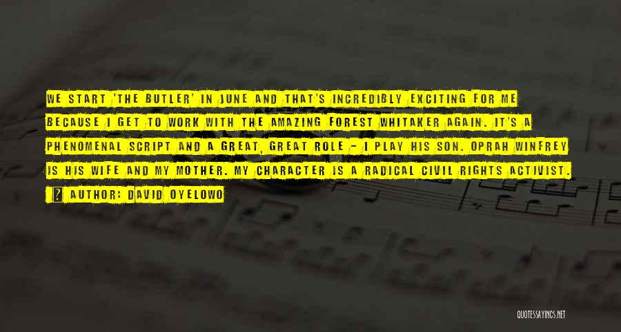 Play And Work Quotes By David Oyelowo