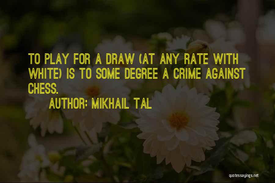 Play Chess Quotes By Mikhail Tal