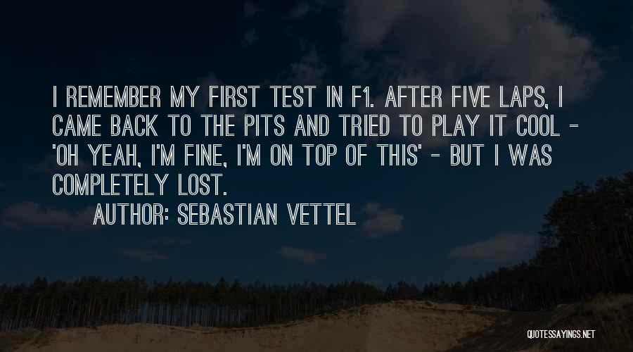 Play It Cool Quotes By Sebastian Vettel