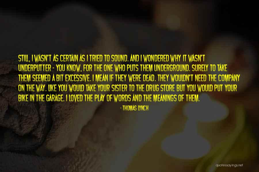 Play On Words Quotes By Thomas Lynch Play On Words Quotes By Thomas Lynch
