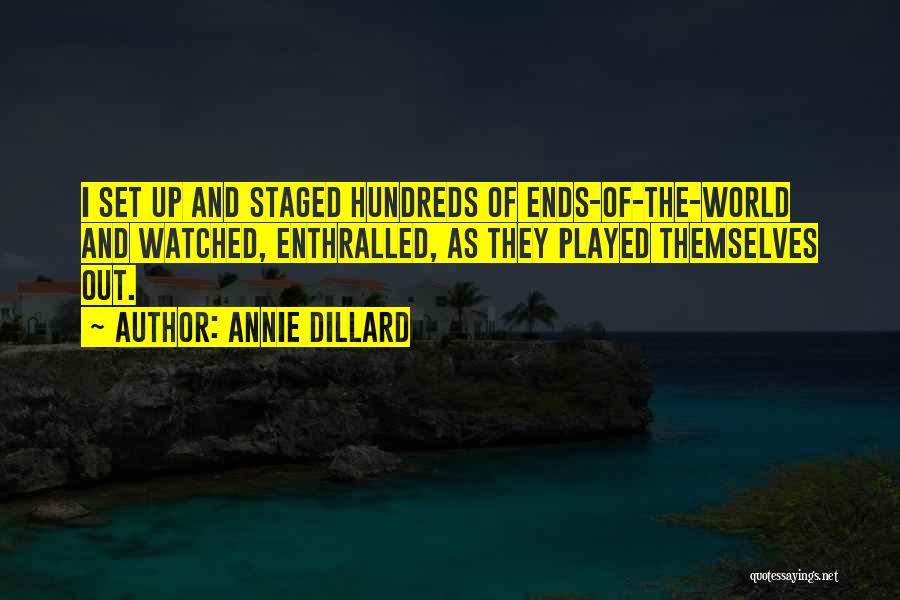 Played Out Quotes By Annie Dillard