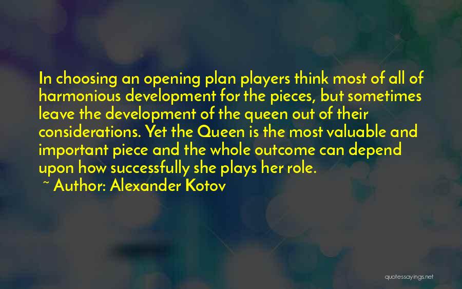 Player Development Quotes By Alexander Kotov