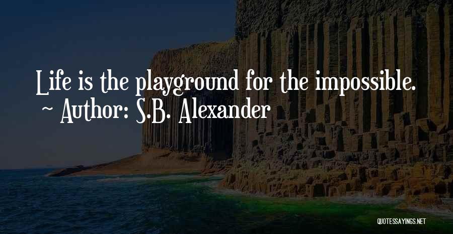 Playground Quotes By S.B. Alexander
