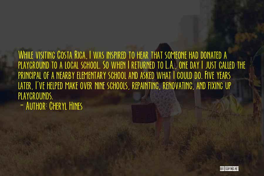 Playgrounds Quotes By Cheryl Hines