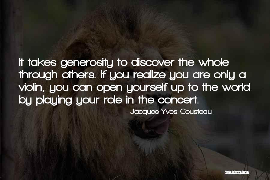 Playing A Role Quotes By Jacques-Yves Cousteau