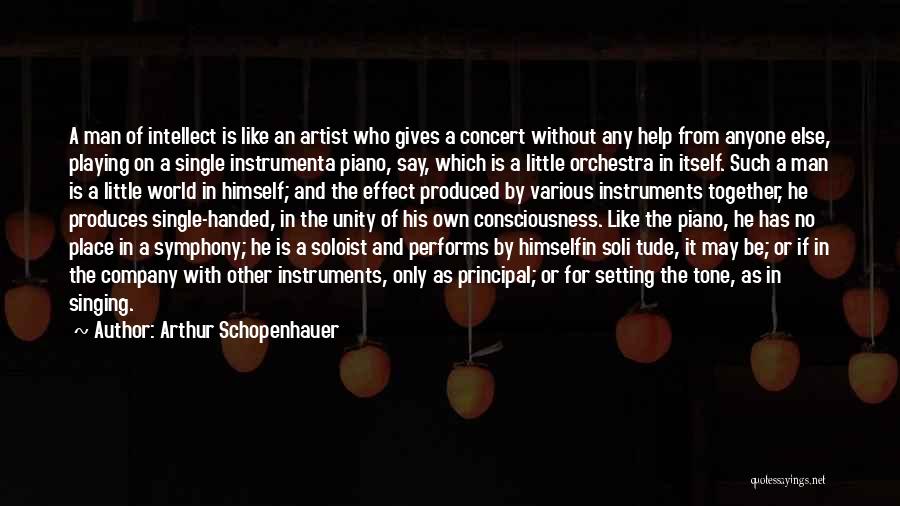 Playing An Instrument Quotes By Arthur Schopenhauer