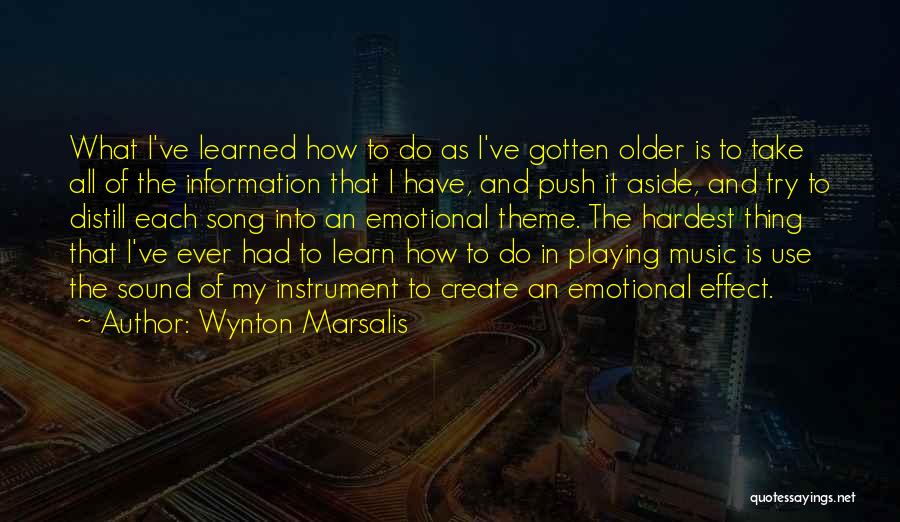 Playing An Instrument Quotes By Wynton Marsalis
