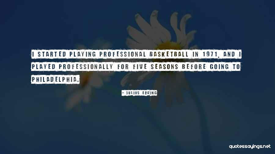 Playing Basketball Quotes By Julius Erving