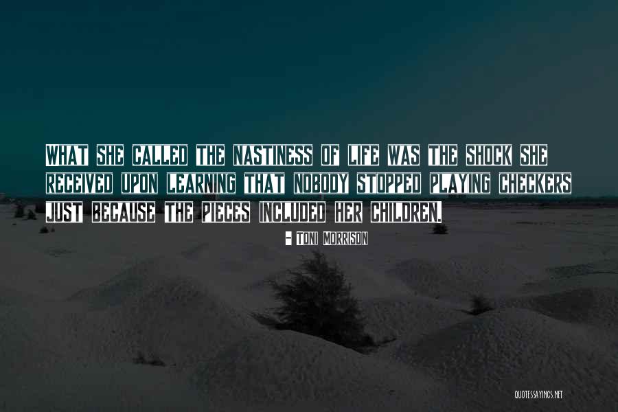 Playing Checkers Quotes By Toni Morrison Playing Checkers Quotes By Toni Morrison