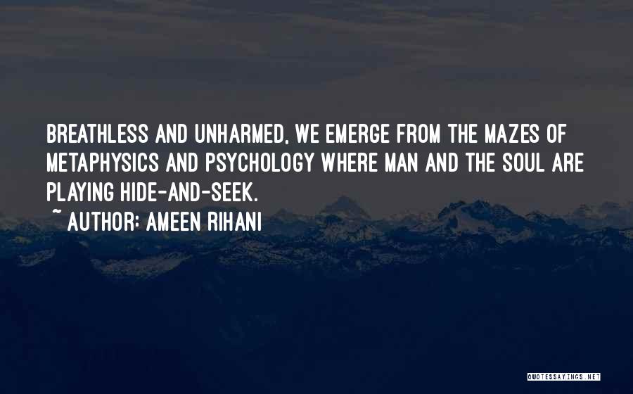 Playing Hide And Seek Quotes By Ameen Rihani