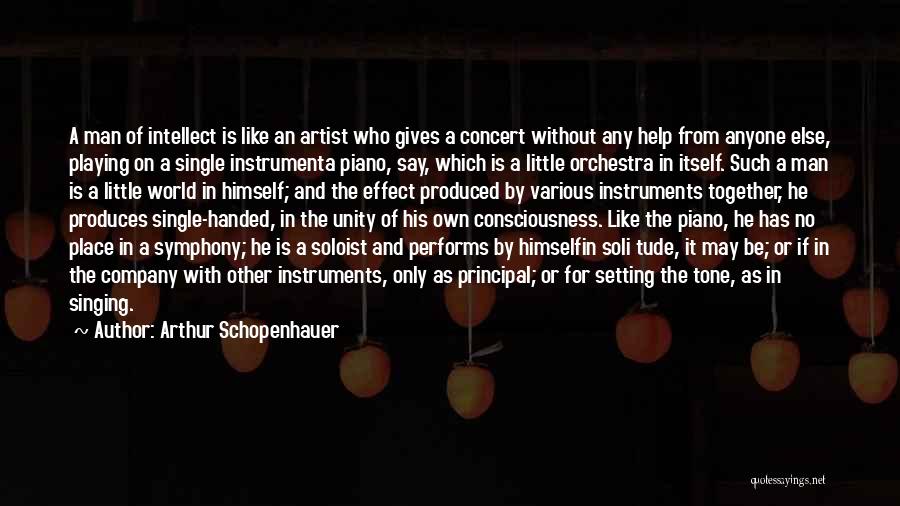 Playing Instruments Quotes By Arthur Schopenhauer